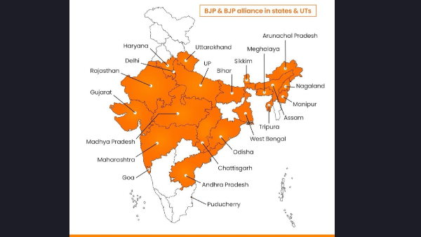 Saffron Map 2026 BJP Fills Up India s Political Map Bengal Win Turns East Saffron