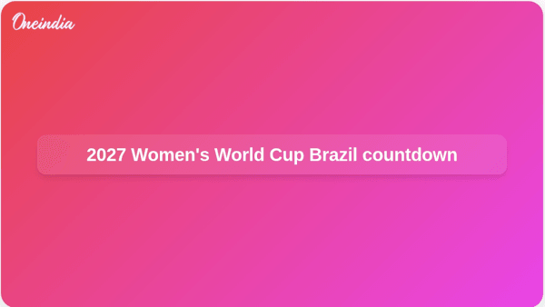 2027 Womens World Cup Brazil countdown