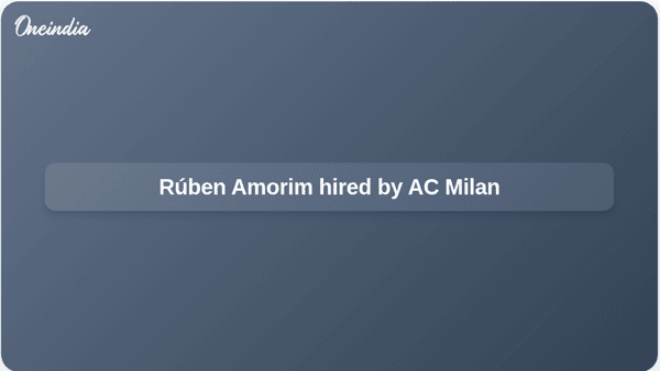 Rúben Amorim hired by AC Milan Rúben Amorim hired by AC Milan