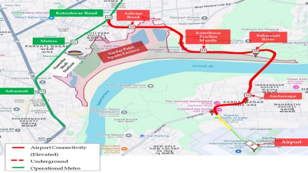 Ahmedabad Metro Phase 2 A To Be Expanded to Airport Check Route Map Ahmedabad Metro Phase 2 A To Be Expanded to Airport Check Route Map