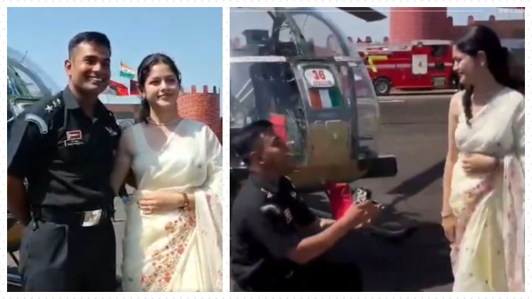 Army Pilot Bharat Bhardwaj Proposes to Girlfriend After Earning His Wings in Nashik Army Pilot Bharat Bhardwaj Proposes to Girlfriend After Earning His Wings in Nashik