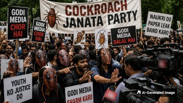 Cockroach Janta Party Protest Highlights Youth Media Distrust Cockroach Janta Party Protest Highlights Youth Media Distrust