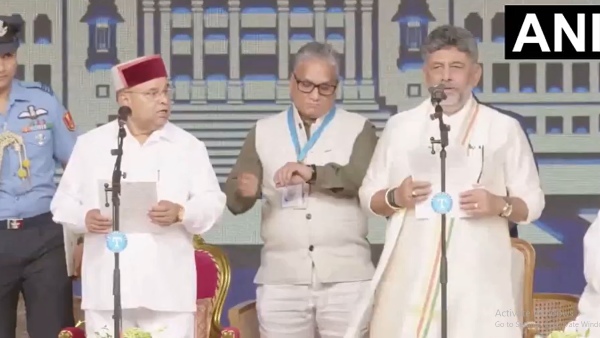 DK Shivakumar Takes Oath As Karnataka Chief Minister
