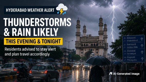 Hyderabad Rain Today Evening