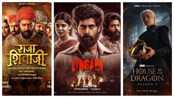 Montage of trending OTT movies and series posters
