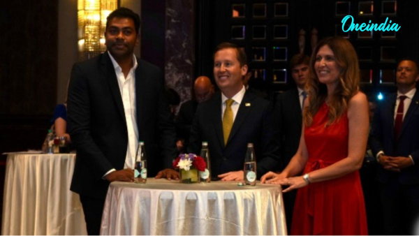 U S Ambassador to India Sergio Gor and U S Consul General Chennai Mariana L Neisuler with Tamil Nadu Minister for Public Works and Sports Development Aadhav Arjuna at the 250th U S National Day in Chennai on Monday June 22 2026 U S Ambassador to India Sergio Gor and U S Consul General Chennai Mariana L Neisuler with Tamil Nadu Minister for Public Works and Sports Development Aadhav Arjuna at the 250th U S National Day in Chennai on Monday June 22 2026