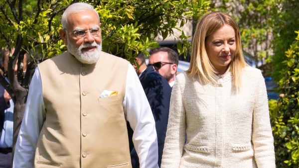 PM Modi and PM Meloni PM Modi and PM Meloni