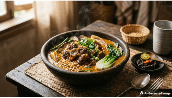 Kare-kare Filipino oxtail stew