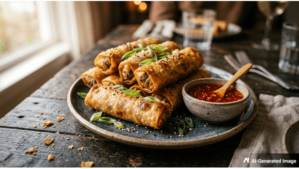 Lumpia Fried Filipino Spring Rolls