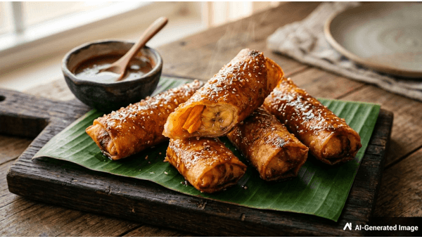 Turon Filipino Plantain Spring Rolls Turon Filipino Plantain Spring Rolls