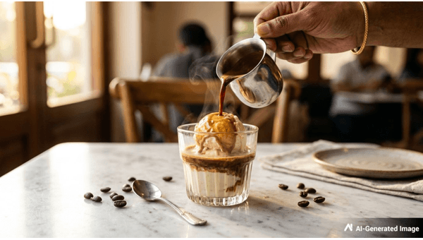Affogato Italian Gelato with Espresso Affogato Italian Gelato with Espresso