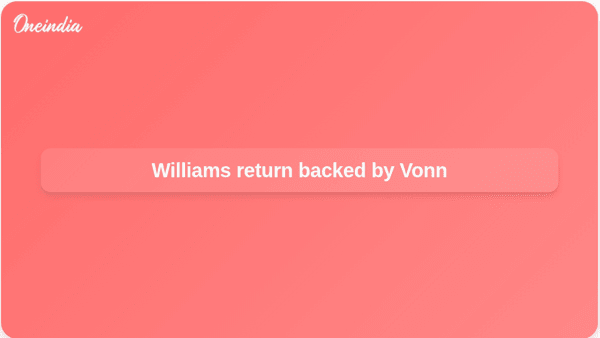 Williams return backed by Vonn