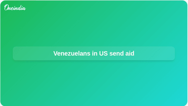Venezuelans in US send aid