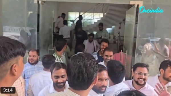Collapsed staircase at Ayodhya Development Authority office Collapsed staircase at Ayodhya Development Authority office