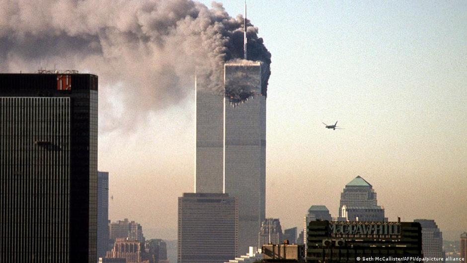 On September 11 2001 extremists hijacked two commercial airplanes and flew them into the towers of the World Trade Center in New York On September 11 2001 extremists hijacked two commercial airplanes and flew them into the towers of the World Trade Center in New York