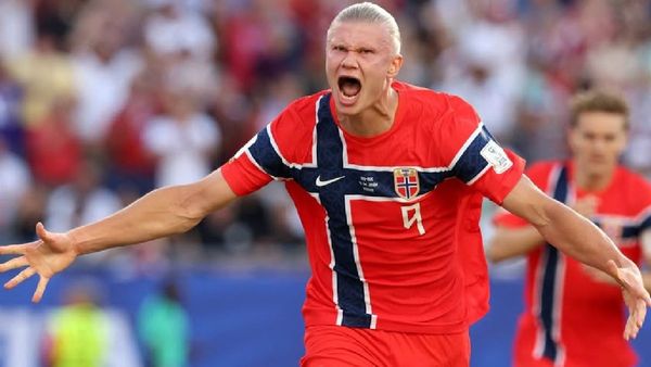 Erling Haaland celebrates Norway s victory over Brazil Erling Haaland celebrates Norway s victory over Brazil