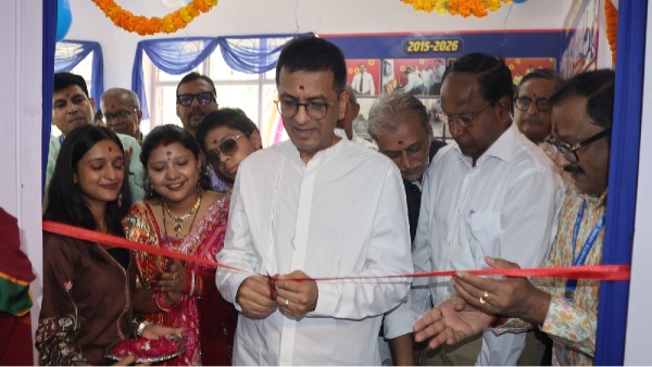Former Chief Justice of India Dr DY Chandrachud Inaugurating new state of the art Dynamite News studio in New Delhi Former Chief Justice of India Dr DY Chandrachud Inaugurating new state of the art Dynamite News studio in New Delhi