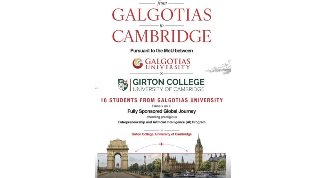 Galgotias Students Conquer Cambridge AI Program Galgotias Students Conquer Cambridge AI Program