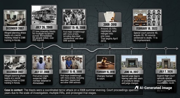 Timeline of Gujarat Blast Case