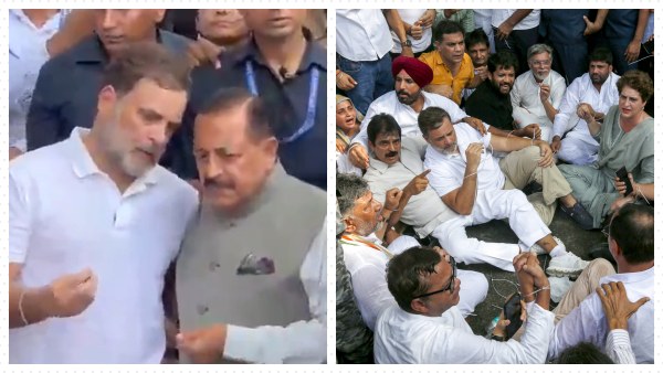 Union Minister Jitendra Singh Meets Rahul Congress Leaders Outside PM Modi s Residence Union Minister Jitendra Singh Meets Rahul Congress Leaders Outside PM Modi s Residence