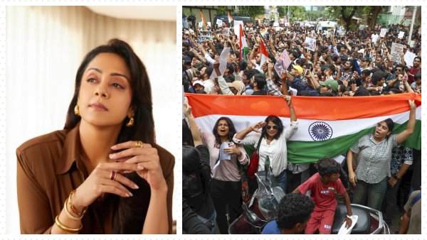 Suriya s Wife Jyothika Supports Jantar Mantar Protests Seek BJP Minister Pradhan s Resignation Suriya s Wife Jyothika Supports Jantar Mantar Protests Seek BJP Minister Pradhan s Resignation
