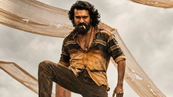 Ram Charan in a scene from Peddi film Ram Charan in a scene from Peddi film