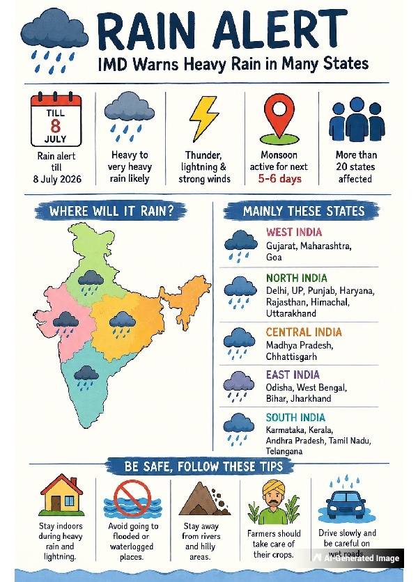 Rain Alert All Over India Rain Alert All Over India