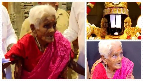 116-year-old Navaneethamma trekking up the Tirumala sacred hills 116-year-old Navaneethamma trekking up the Tirumala sacred hills