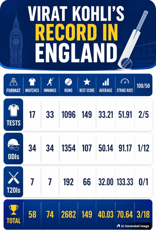 Virat Kohli s Record in ODI Overseas