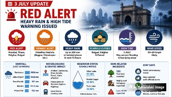 Weather Update for Mumbai 3 July Weather Update for Mumbai 3 July