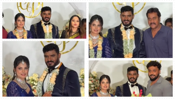 Chikkanna Wedding Reception See Marriage Pics and Videos of Kannada Actor Chikkanna Wedding Reception See Marriage Pics and Videos of Kannada Actor