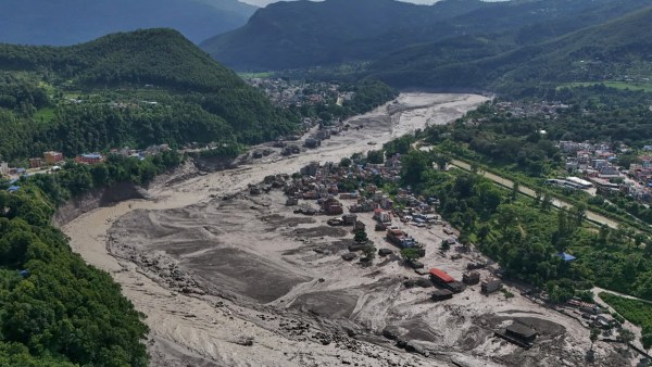 Nepal Flash Flood Water Dam On Tibetan Side Bursts Again