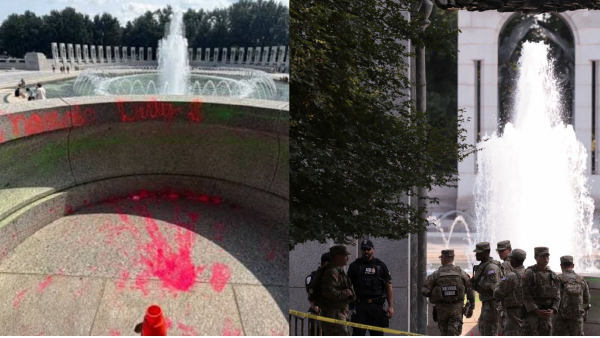 World War II Memorial Vandalised World War II Memorial Vandalised