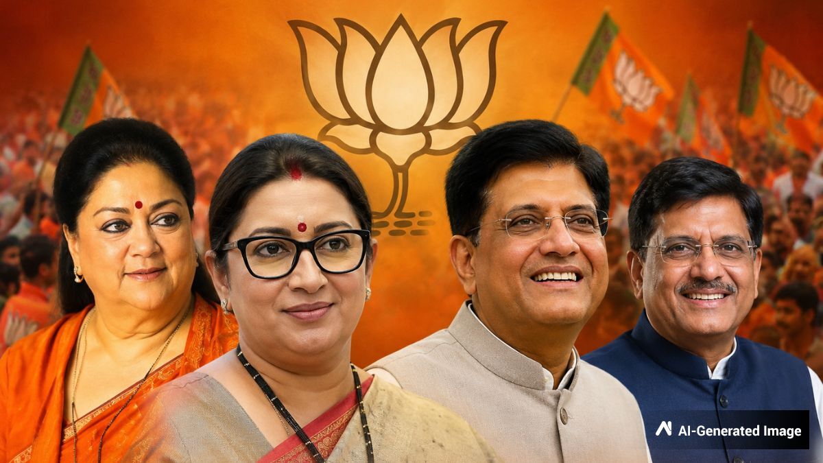 Smriti Irani, Piyush Goyal Among 22 Leaders Given Key Roles Under Nitin Nabin | Check Who Gets What