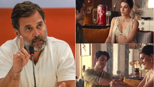 Rahul Gandhi Defends Kriti Sanon Ad Rahul Gandhi Defends Kriti Sanon Ad