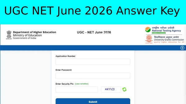 UGC NET June 2026 Answer Key Released UGC NET June 2026 Answer Key Released