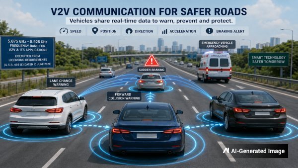 V2V Communication Explained How Cars Share Data To Improve Road Safety V2V Communication Explained How Cars Share Data To Improve Road Safety