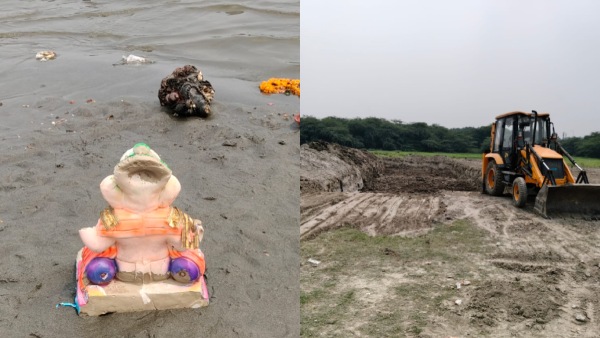 Artificial Ponds Unready As Yamuna Visarjan Begins Artificial Ponds Unready As Yamuna Visarjan Begins