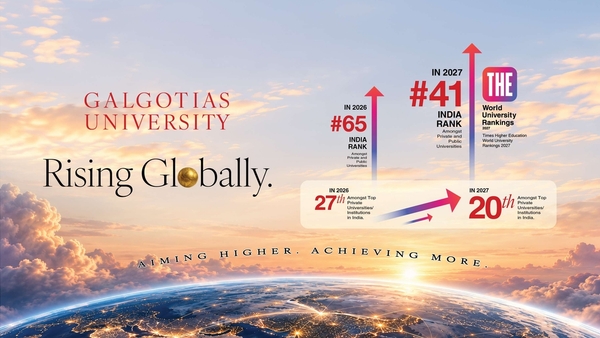 Galgotias University's stunning leap in global rankings.