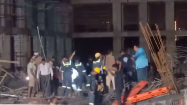 A building under construction collapsed