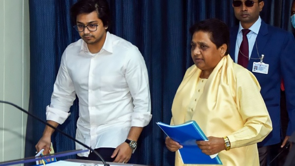 Akash Anand and Mayawati