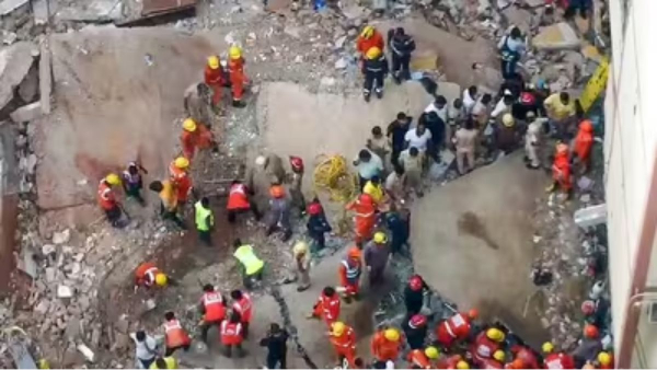 Delhi Satya Niketan Building Collapse