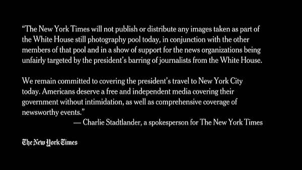 New York Times Statement New York Times Statement