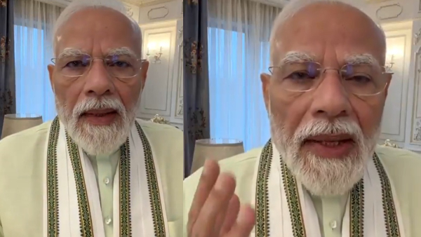 PM Modi Shares Banger Selfie Video Urges Indians To Choose Swadeshi Avoid Unnecessary Gold Purchases