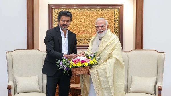 Tamil Nadu CM Vijay Wishes PM Modi On 76th Birthday Calls Him A Leader Building A Strong India Tamil Nadu CM Vijay Wishes PM Modi On 76th Birthday Calls Him A Leader Building A Strong India