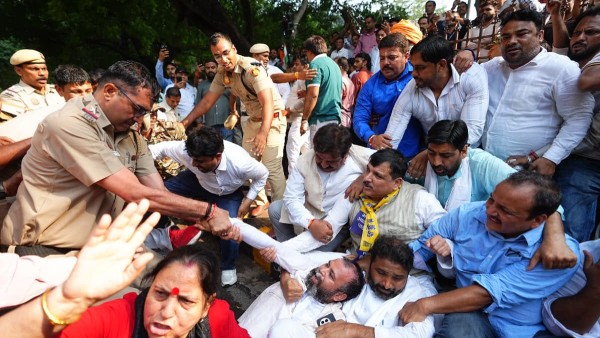 AAP Vote Chori Protest AAP Vote Chori Protest
