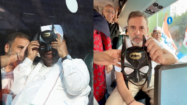 Batman Masks at INDIA Bloc March Batman Masks at INDIA Bloc March