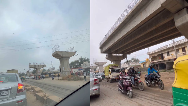 Bengaluru s Dommasandra Flyover Still Incomplete After 8 Years Minister Sets 15 Day Deadline For Traffic Reli