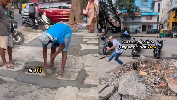Canadian Vlogger Calls Out Indiranagar s Broken Footpaths Civic Authorities Step In