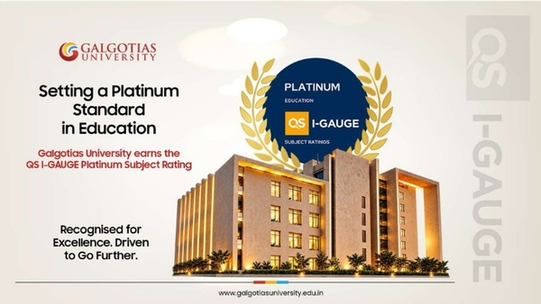 Galgotias University: Platinum rating achieved, what's next? Galgotias University: Platinum rating achieved, what's next?